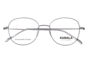 Gafas graduadas de titanio Kayros & Kamala TAYSA Dark en vista lateral