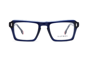 Gafas graduadas de acetato Kayros & Kamala BLAI Blue en vista lateral