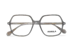 Gafas graduadas de acetato Kamala AURORA Grey en vista lateral