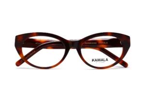 Gafas graduadas de acetato Kamala ECLIPSE Tortoise en vista lateral