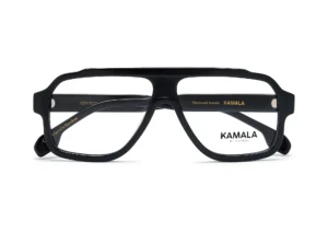 Gafas graduadas de acetato Kamala GENESIS Black en vista lateral
