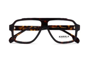 Gafas graduadas de acetato Kamala GENESIS Tortoise en vista lateral