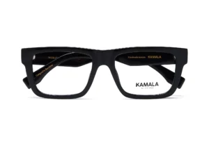 Gafas graduadas de acetato Kamala HORIZON Black en vista lateral
