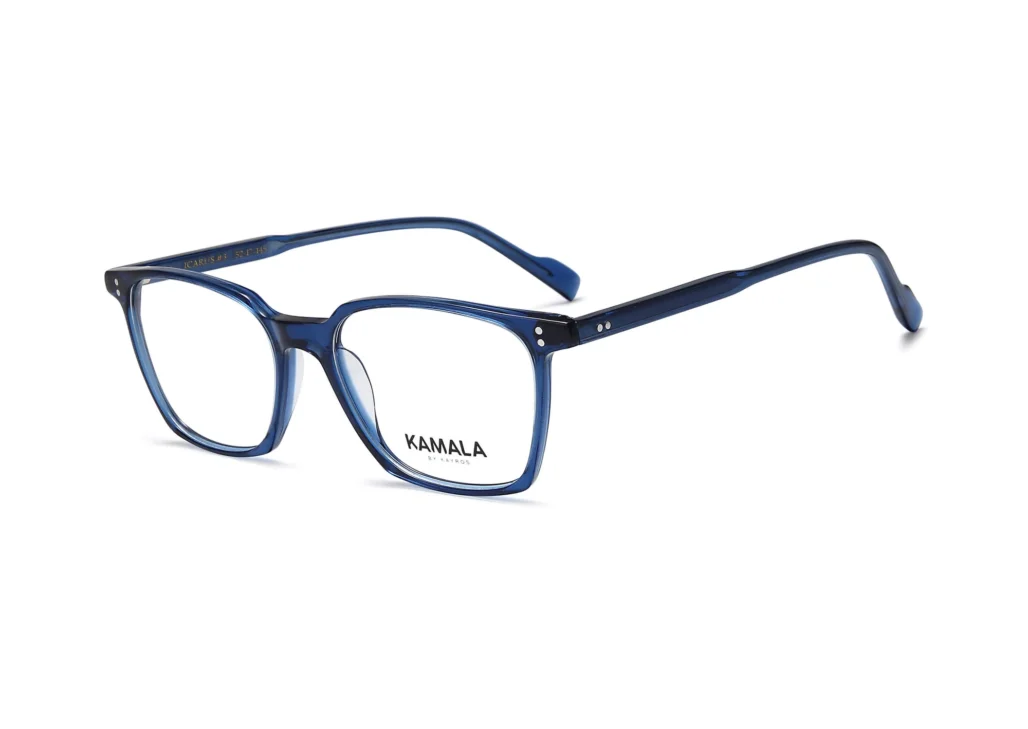 Gafas graduadas de acetato Kamala ICARUS Blue en vista frontal