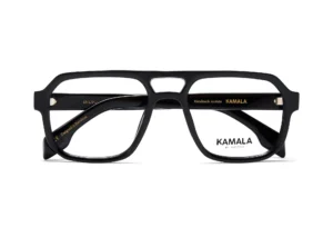 Gafas graduadas de acetato Kamala INDIGO Black en vista lateral