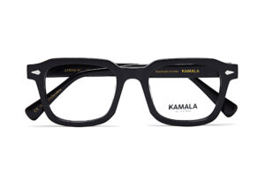 Gafas graduadas de acetato Kamala LOOM Black en vista lateral