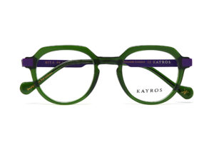 Gafas graduadas Kayros RITA Green en vista lateral