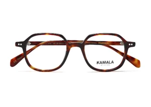Gafas graduadas de acetato Kamala MIST Tortoise en vista frontal