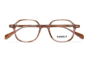 Gafas graduadas de acetato Kamala MIST Rose en vista frontal