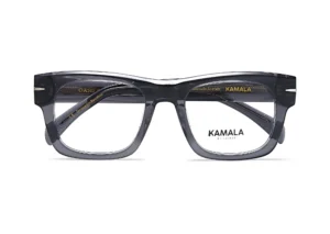 Gafas graduadas de acetato Kamala OASIS Grey en vista frontal