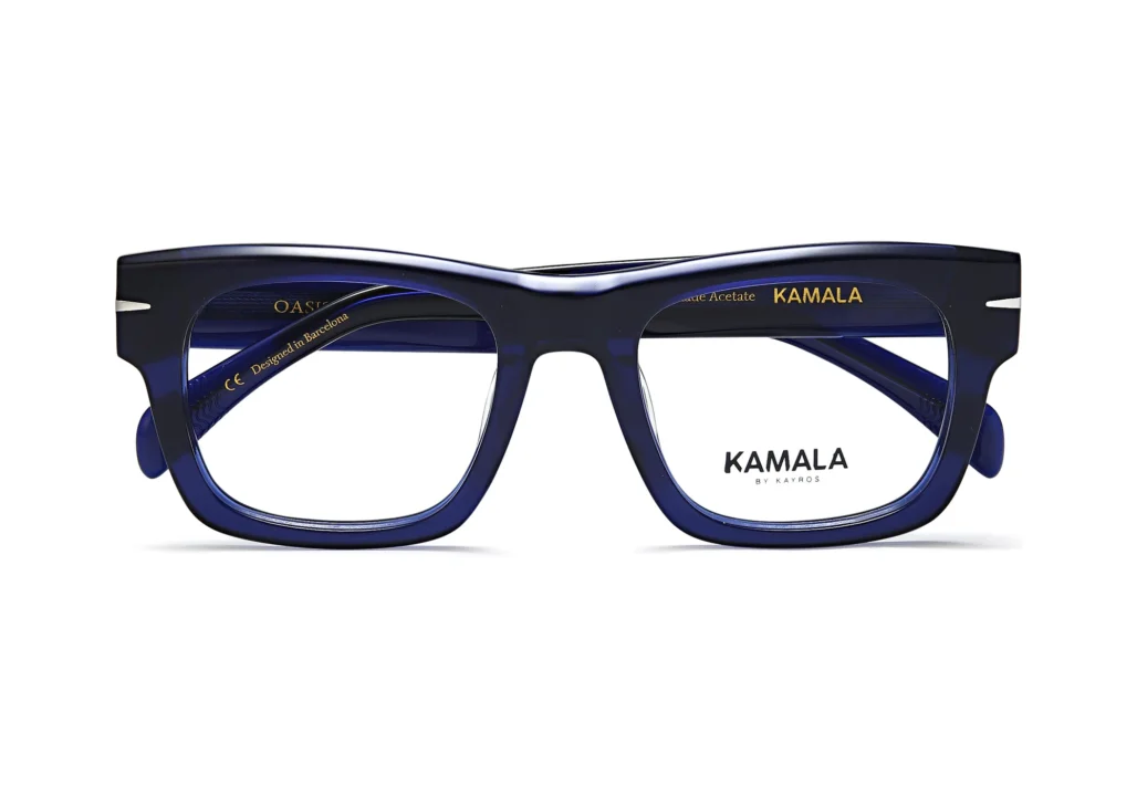 Gafas graduadas de acetato Kamala OASIS Blue en vista frontal