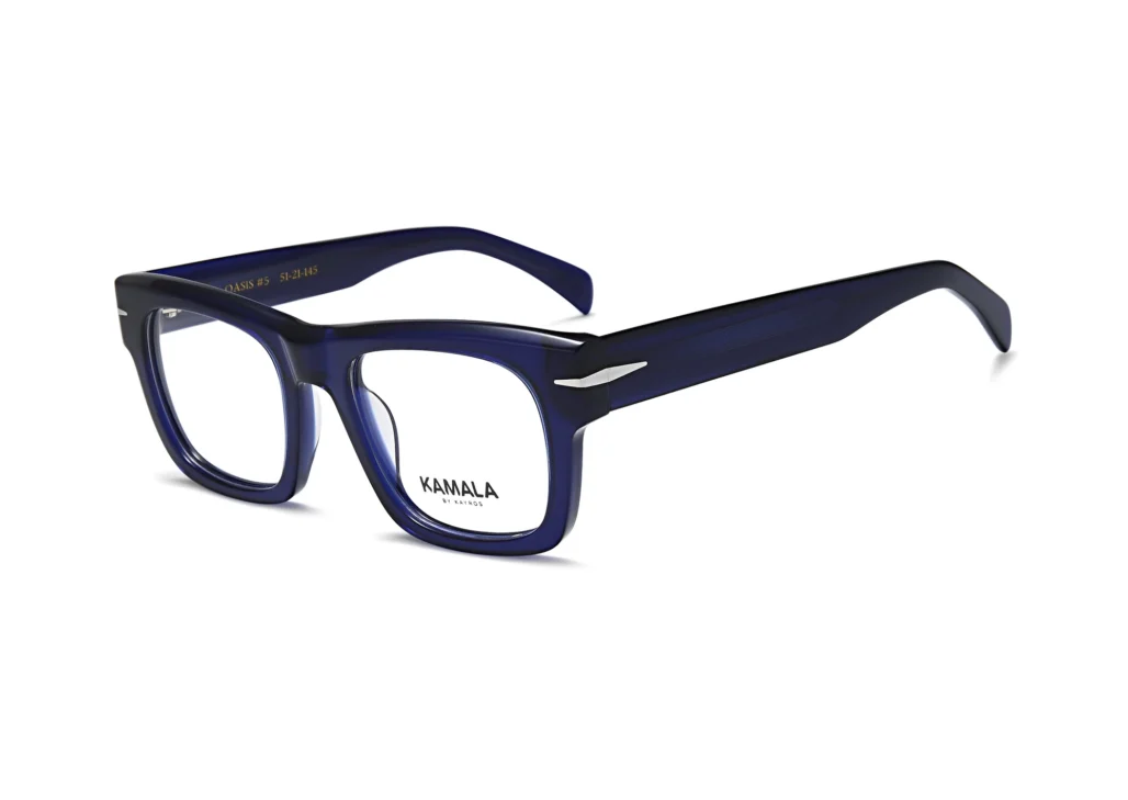 Gafas graduadas de acetato Kamala OASIS Blue en vista frontal