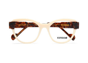 Gafas graduadas Kayros ELINE White en vista lateral
