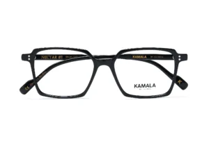 Gafas graduadas de acetato Kamala NECTAR Black en vista frontal