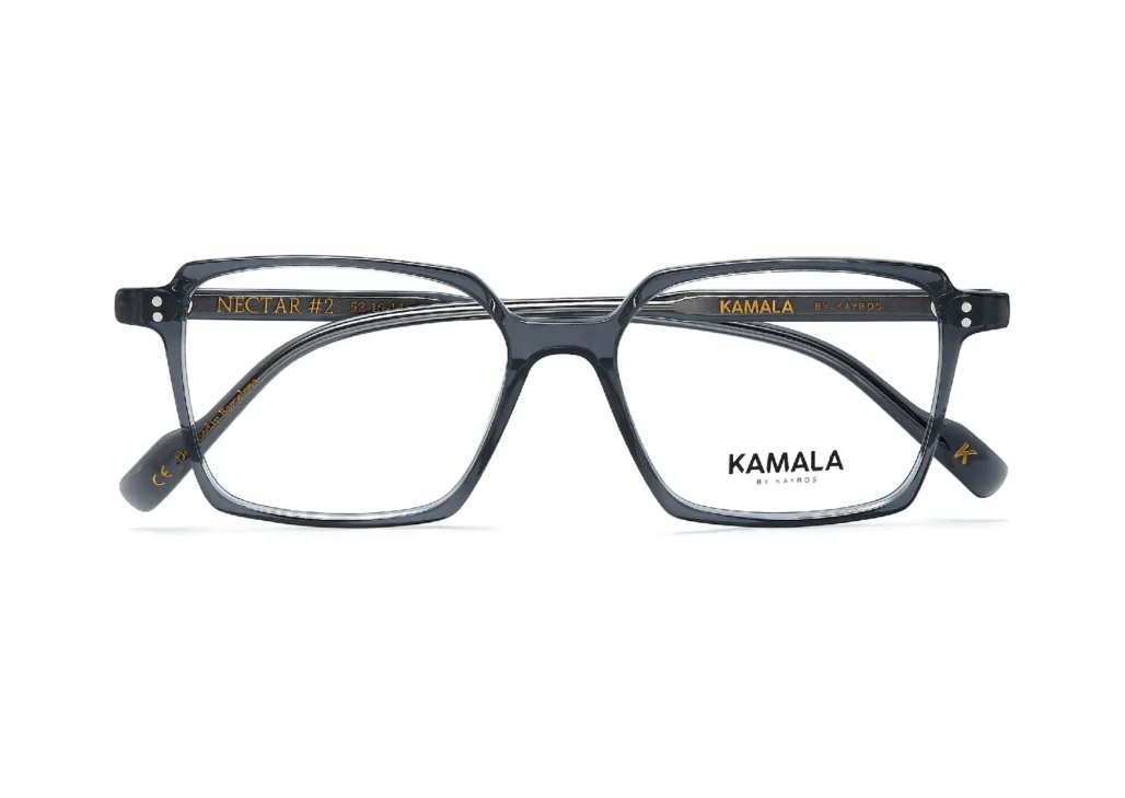 Gafas graduadas de acetato Kamala NECTAR Grey en vista frontal