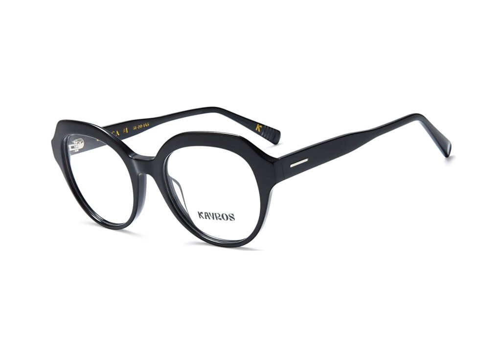 Gafas graduadas Kayros BIANCA Black en vista frontal