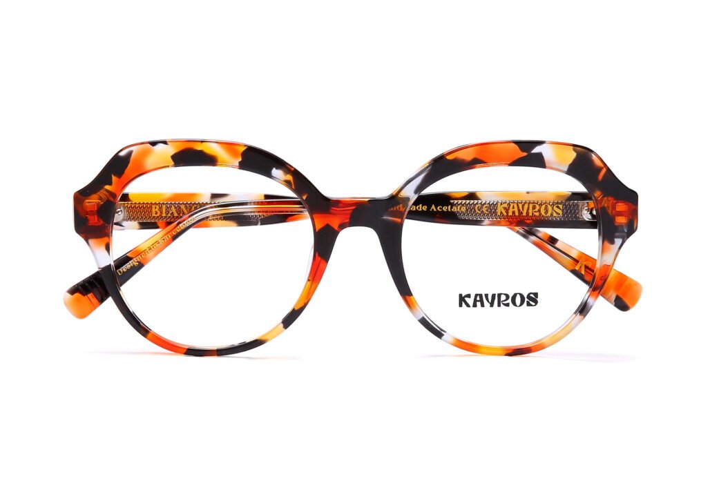 Gafas graduadas Kayros BIANCA Tortoise en vista lateral