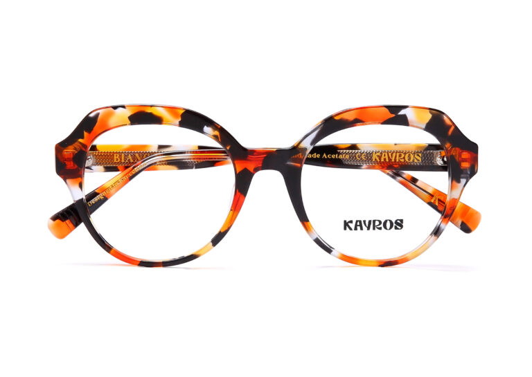 Gafas graduadas Kayros BIANCA Tortoise en vista lateral