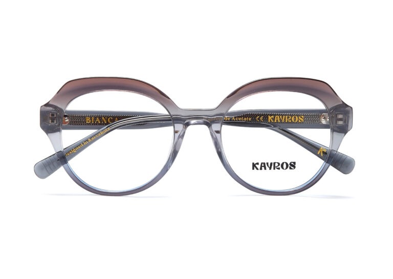 Gafas graduadas Kayros BIANCA Grey en vista lateral