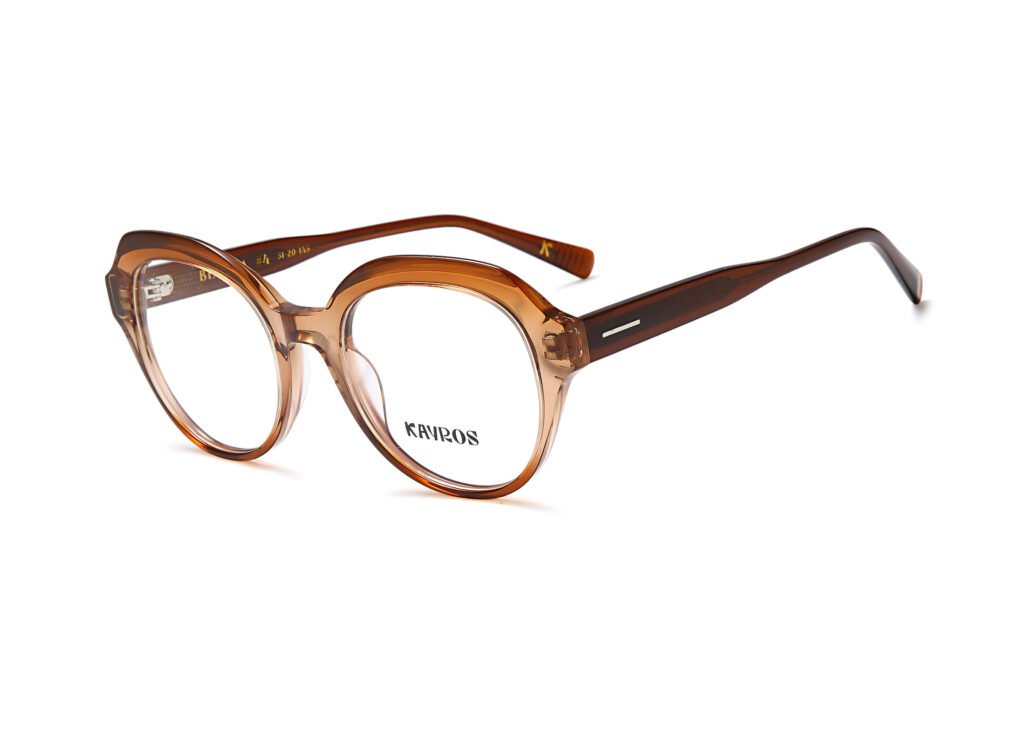 Gafas graduadas Kayros BIANCA Brown en vista frontal