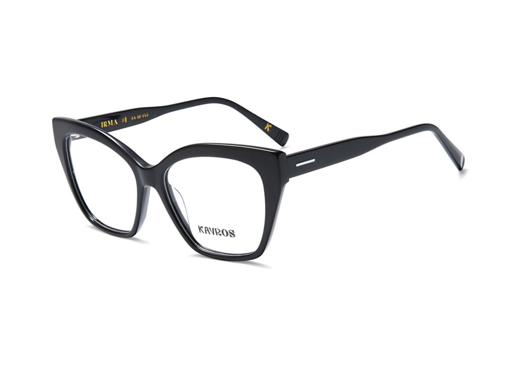Gafas graduadas Kayros IRMA Black en vista frontal