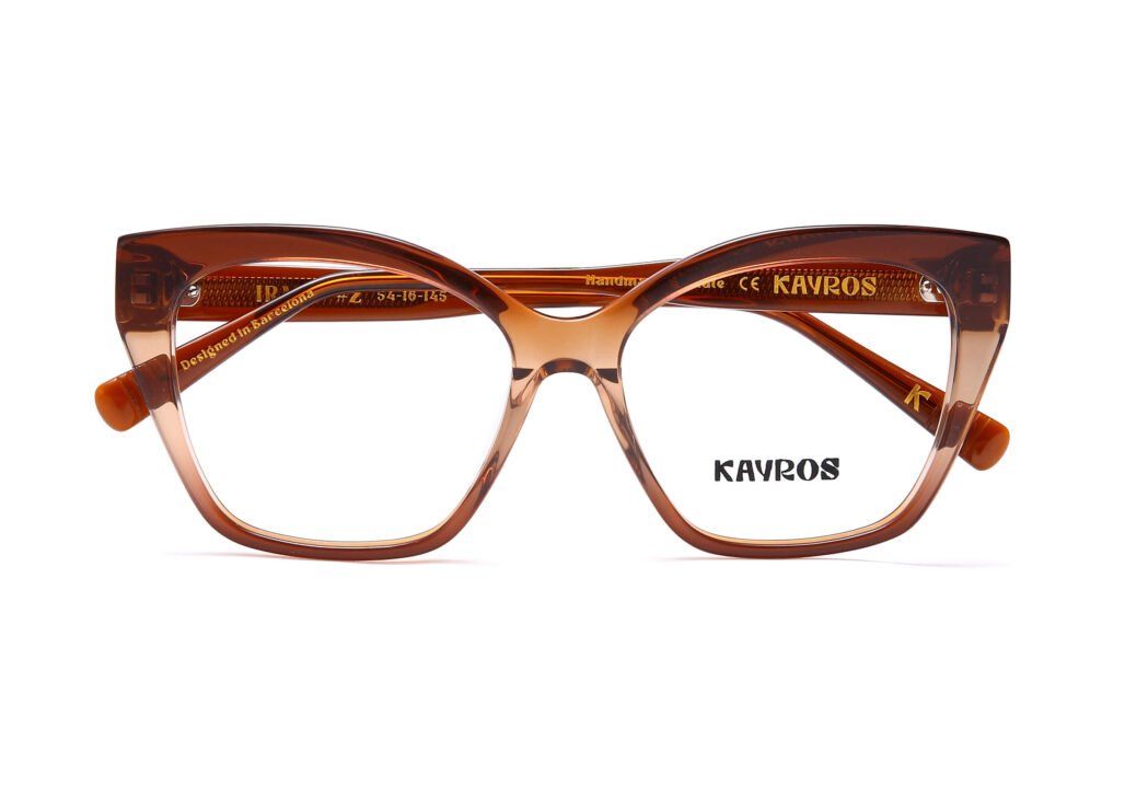 Gafas graduadas Kayros IRMA Brown en vista lateral