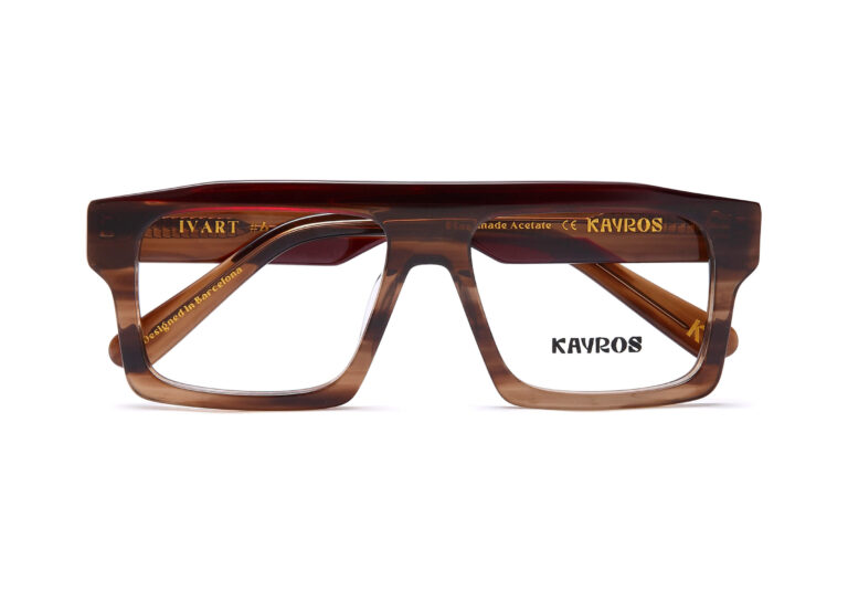Gafas graduadas Kayros IVART Brown en vista lateral