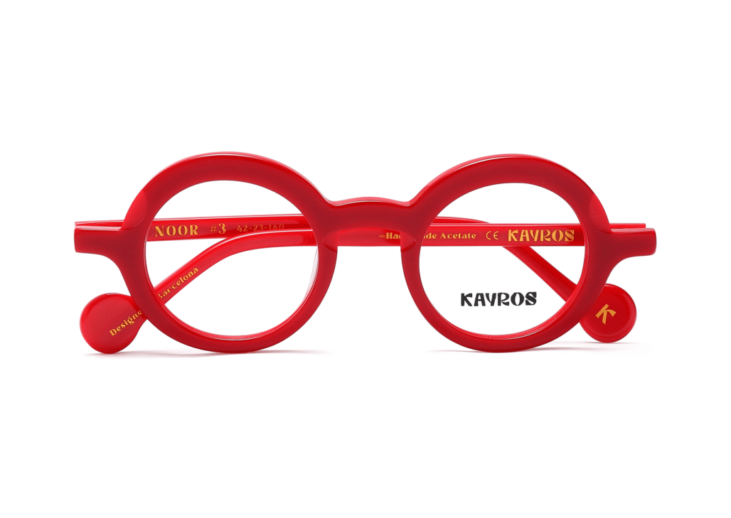 Gafas graduadas Kayros NOOR Red en vista lateral