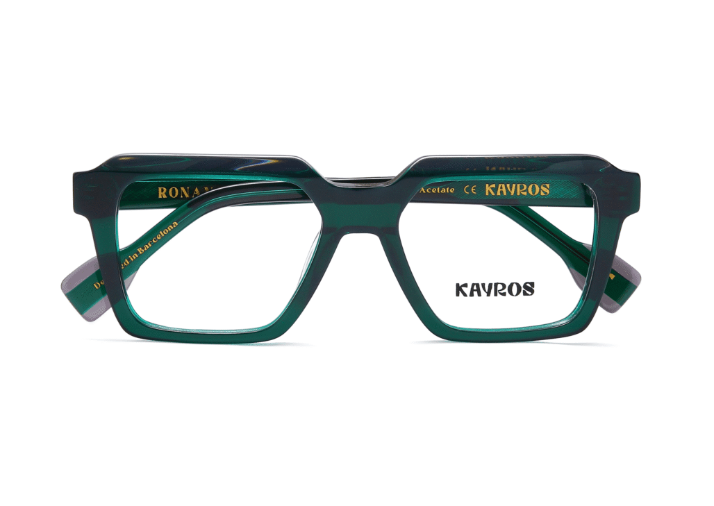 Gafas graduadas Kayros RONAN Green en vista lateral