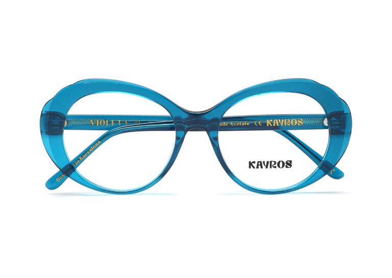 Gafas graduadas Kayros VIOLETA Blue en vista lateral