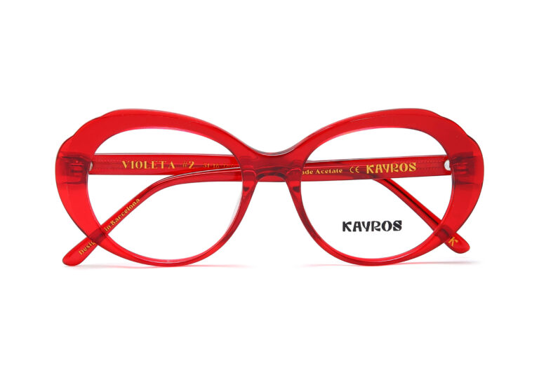 Gafas graduadas Kayros VIOLETA Red en vista lateral