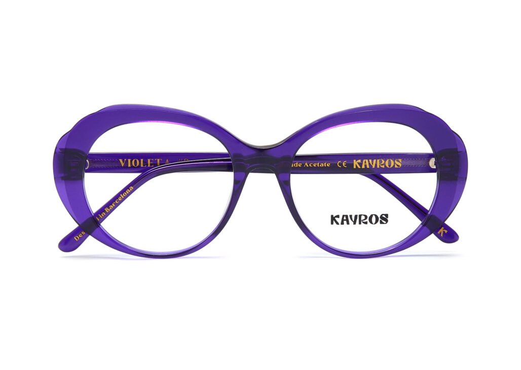 Gafas graduadas Kayros VIOLETA Purple en vista lateral