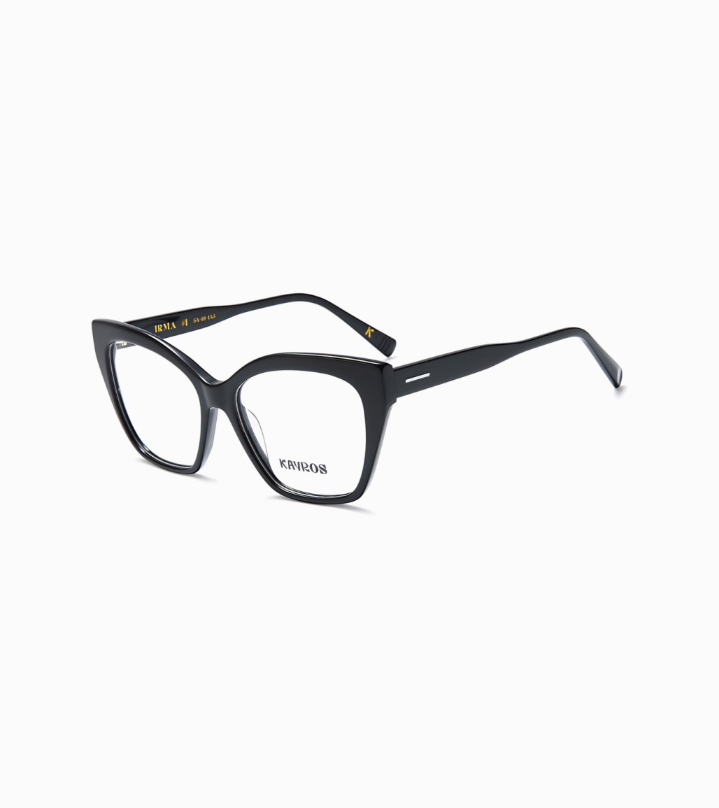 Gafas graduadas Kayros IRMA Black en vista frontal