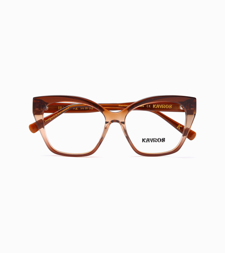 Gafas graduadas Kayros IRMA Brown en vista lateral