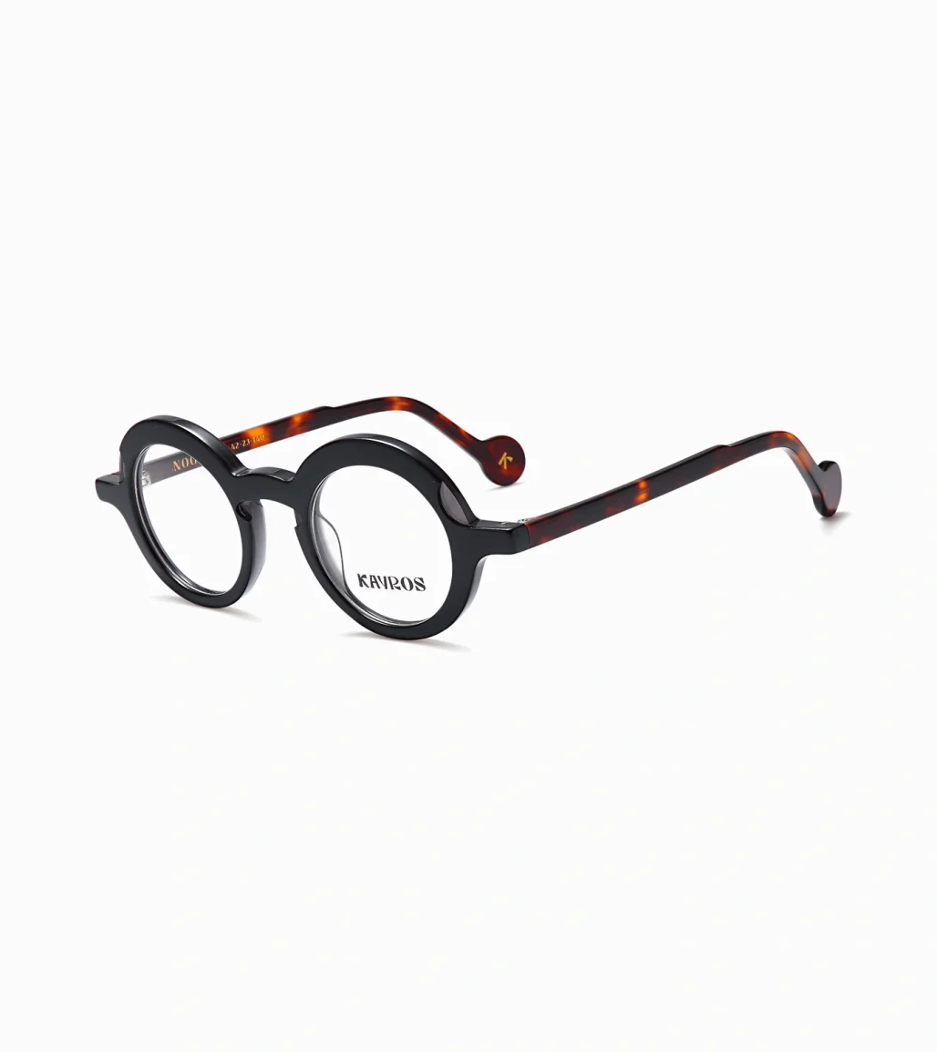 Gafas graduadas Kayros NOOR Black en vista frontal