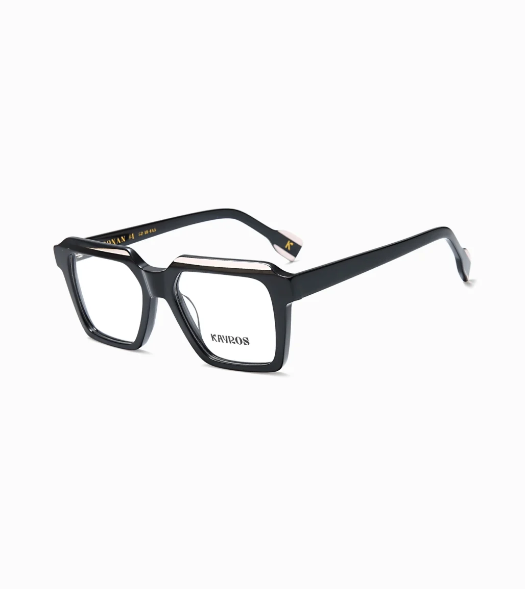 Gafas graduadas Kayros RONAN Black en vista frontal