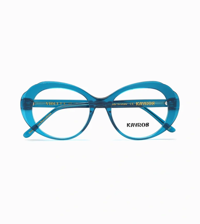 Gafas graduadas Kayros VIOLETA Blue en vista lateral
