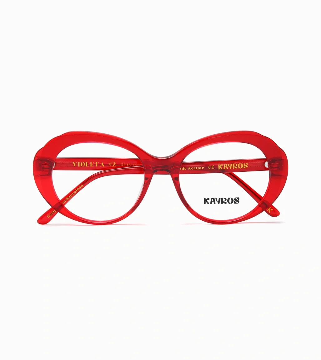 Gafas graduadas Kayros VIOLETA Red en vista lateral