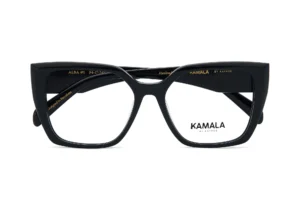 Gafas graduadas de acetato Kamala ALBA Black en vista lateral