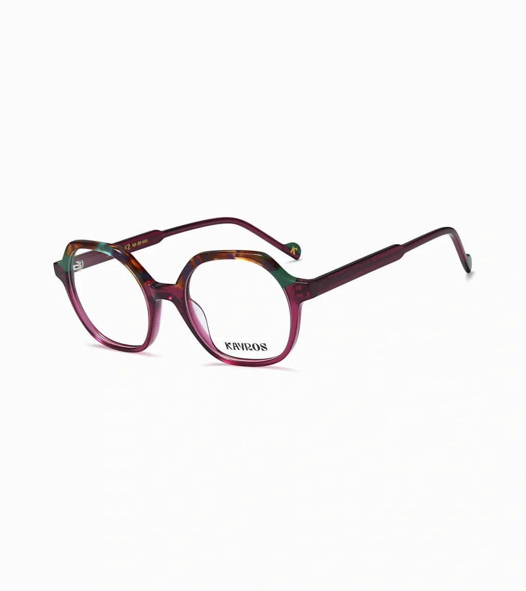 Gafas graduadas Kayros NEXO Purple en vista frontal