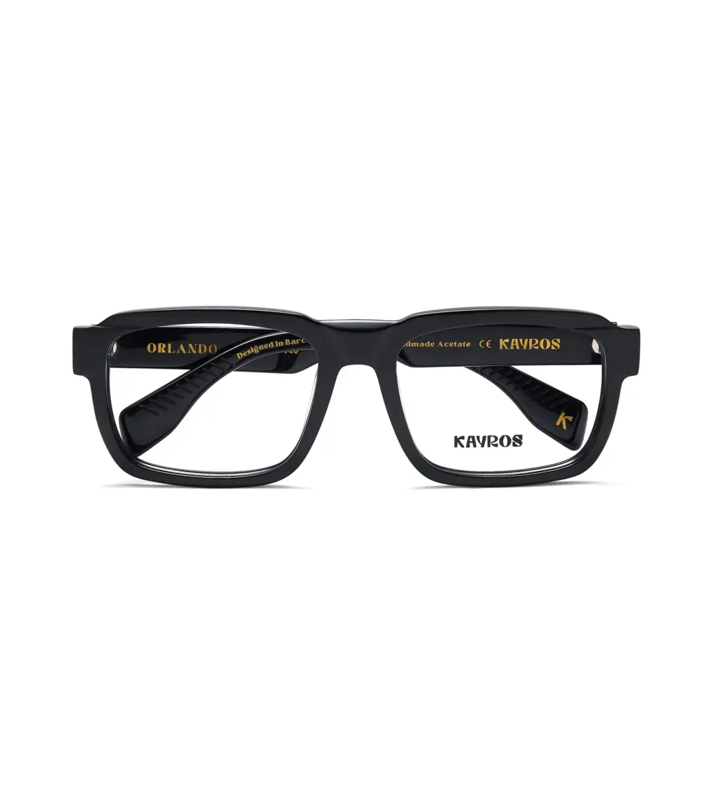 Gafas graduadas Kayros Orlando Black, vista frontal