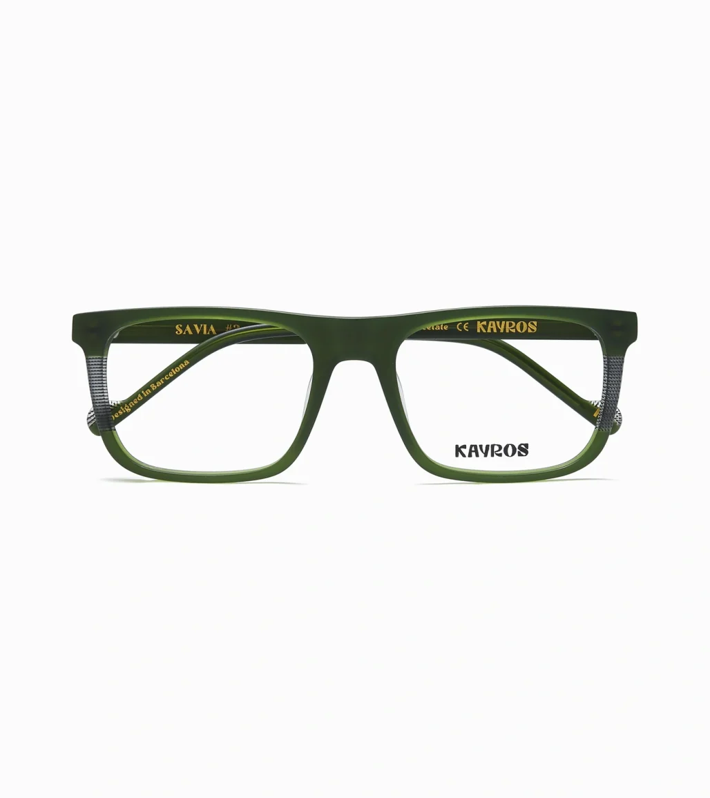 Gafas graduadas Kayros SAVIA Green en vista lateral