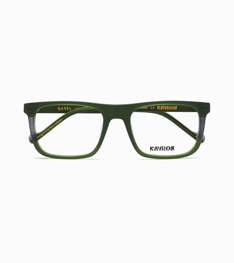 Gafas graduadas Kayros SAVIA Green en vista lateral