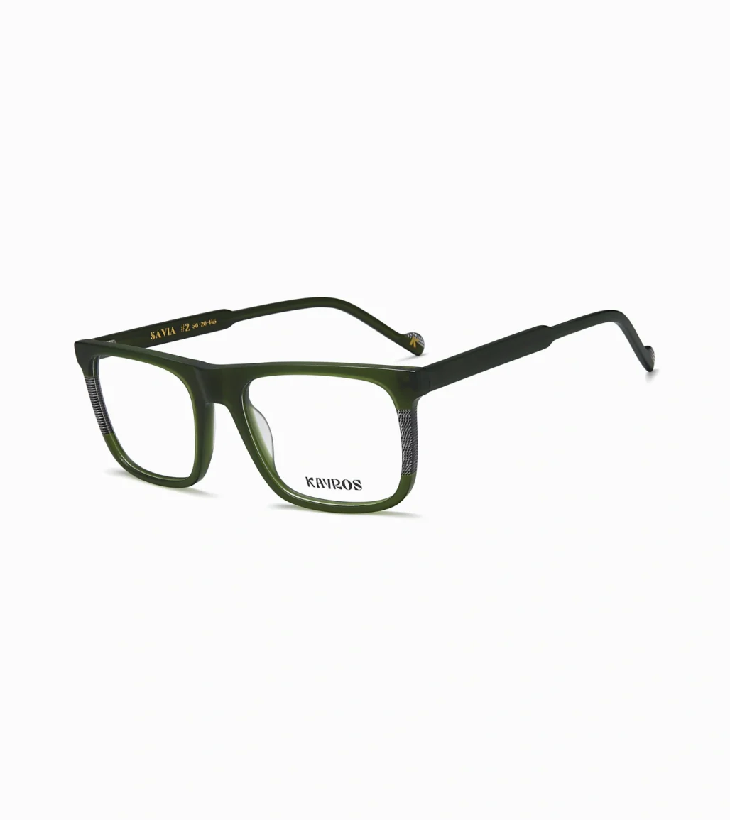 Gafas graduadas Kayros SAVIA Green en vista frontal
