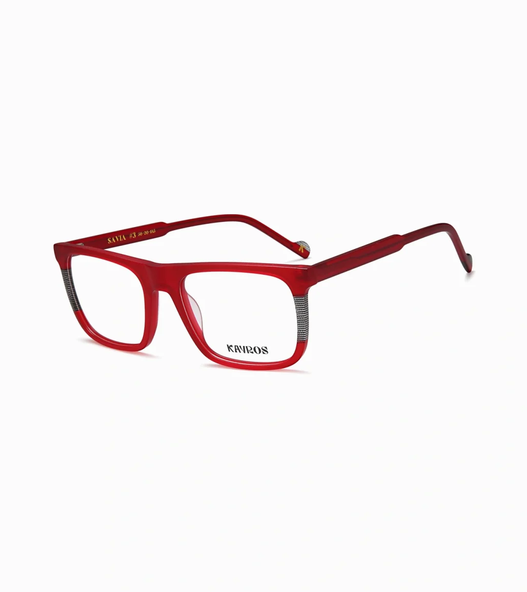 Gafas graduadas Kayros SAVIA Red en vista frontal