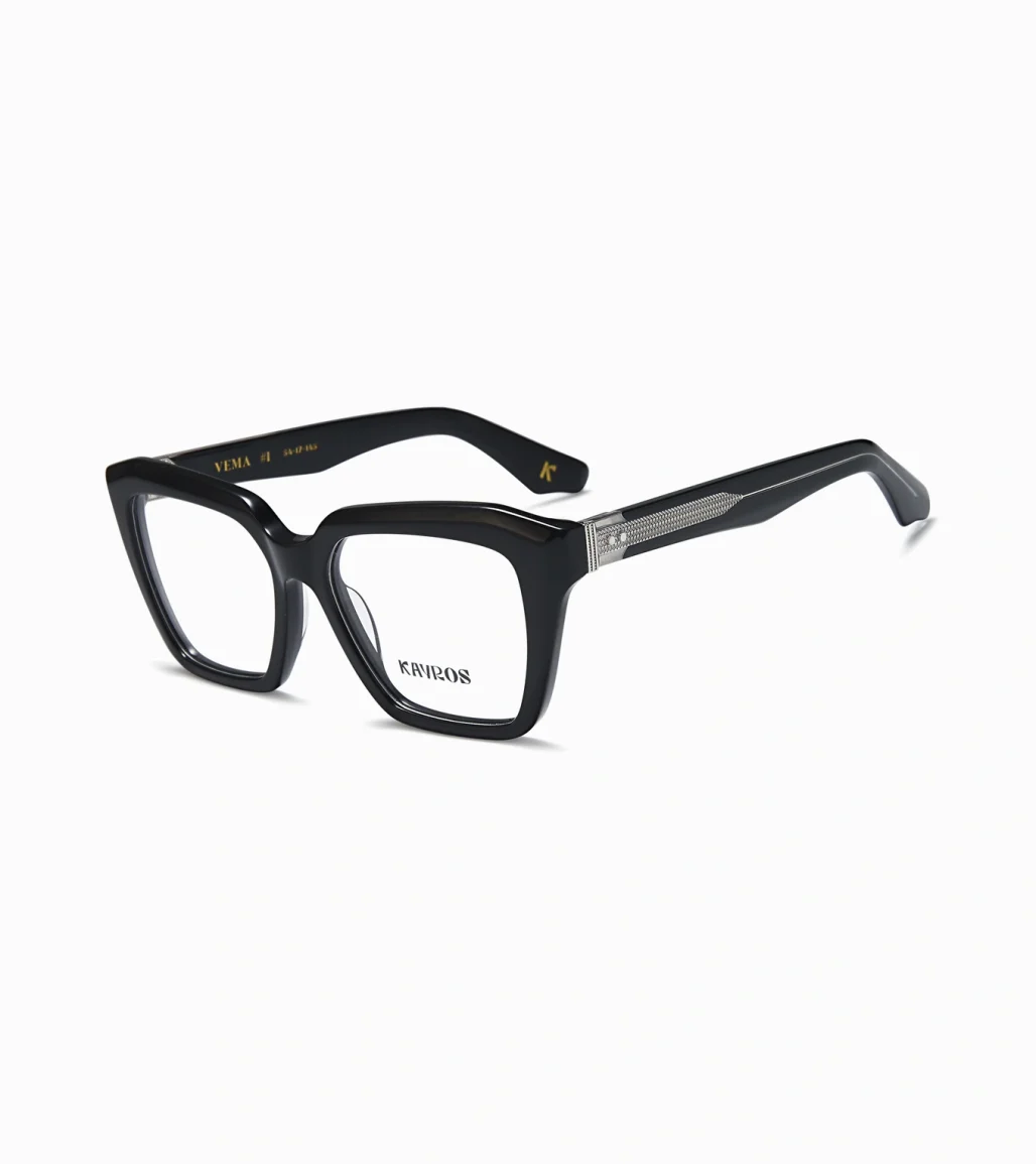 Gafas graduadas Kayros VEMA Black en vista frontal