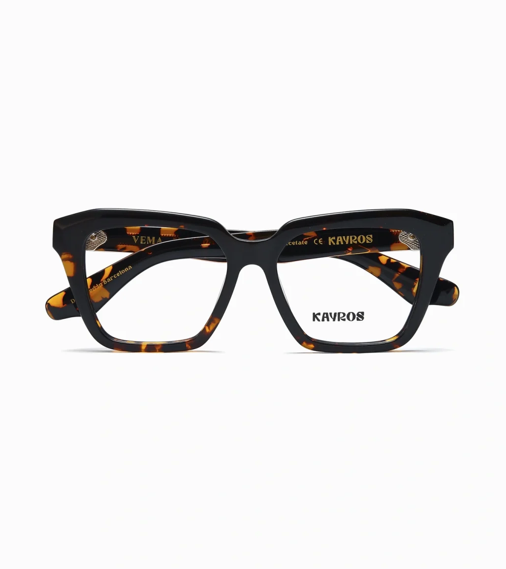 Gafas graduadas Kayros VEMA Tortoise en vista lateral