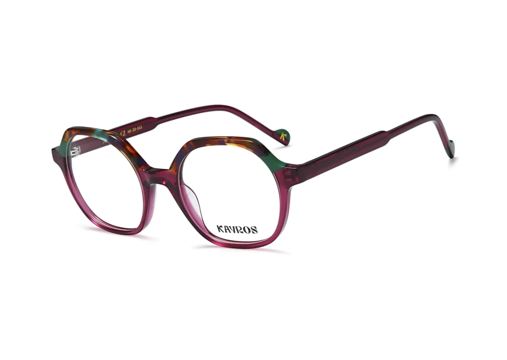 Gafas graduadas Kayros NEXO Purple en vista frontal