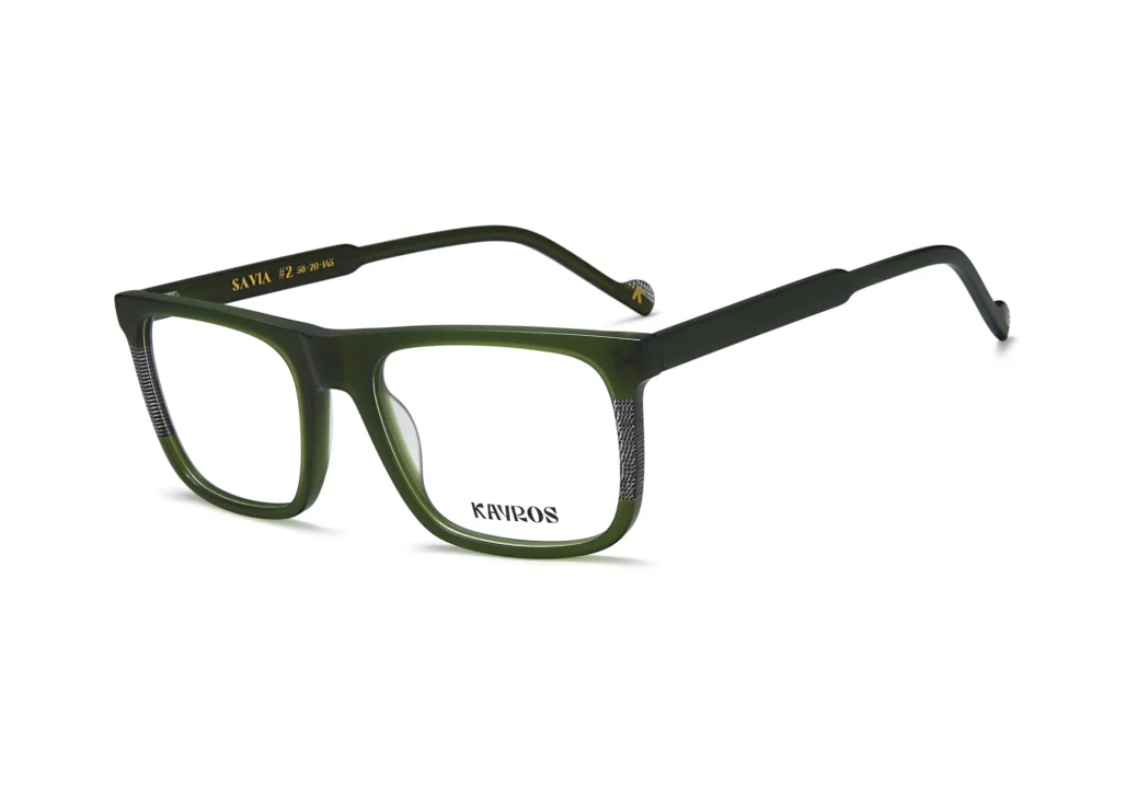 Gafas graduadas Kayros SAVIA Green en vista frontal