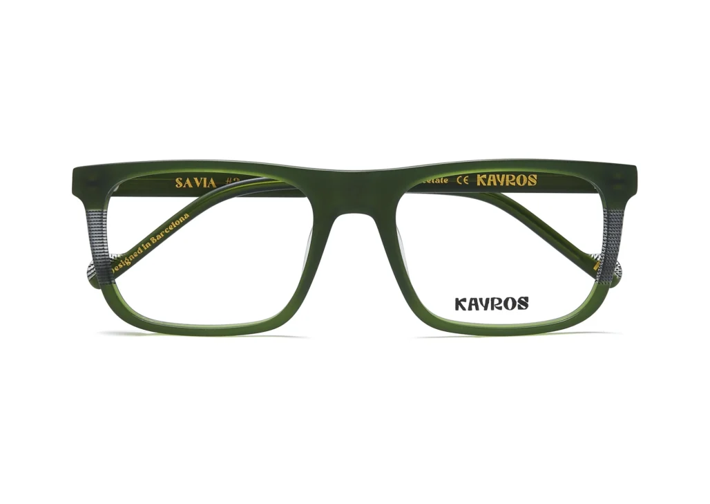 Gafas graduadas Kayros SAVIA Green en vista lateral